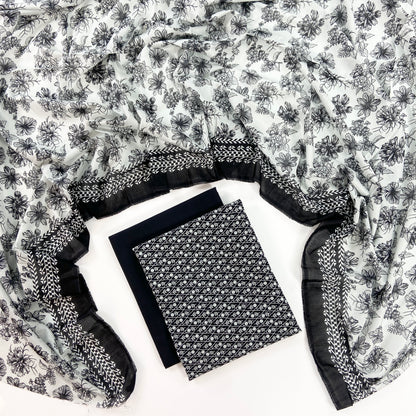 Regalia Black Series Digital Printed Lawn 3PC