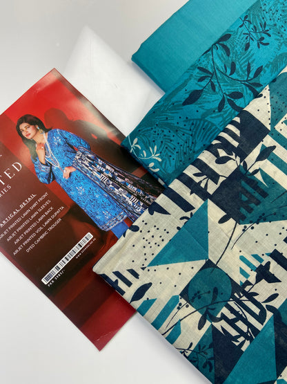 Zesh Airjet Printed Lawn 3-PC