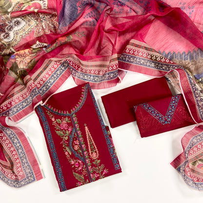 Maria B Embroidered Lawn 3PC