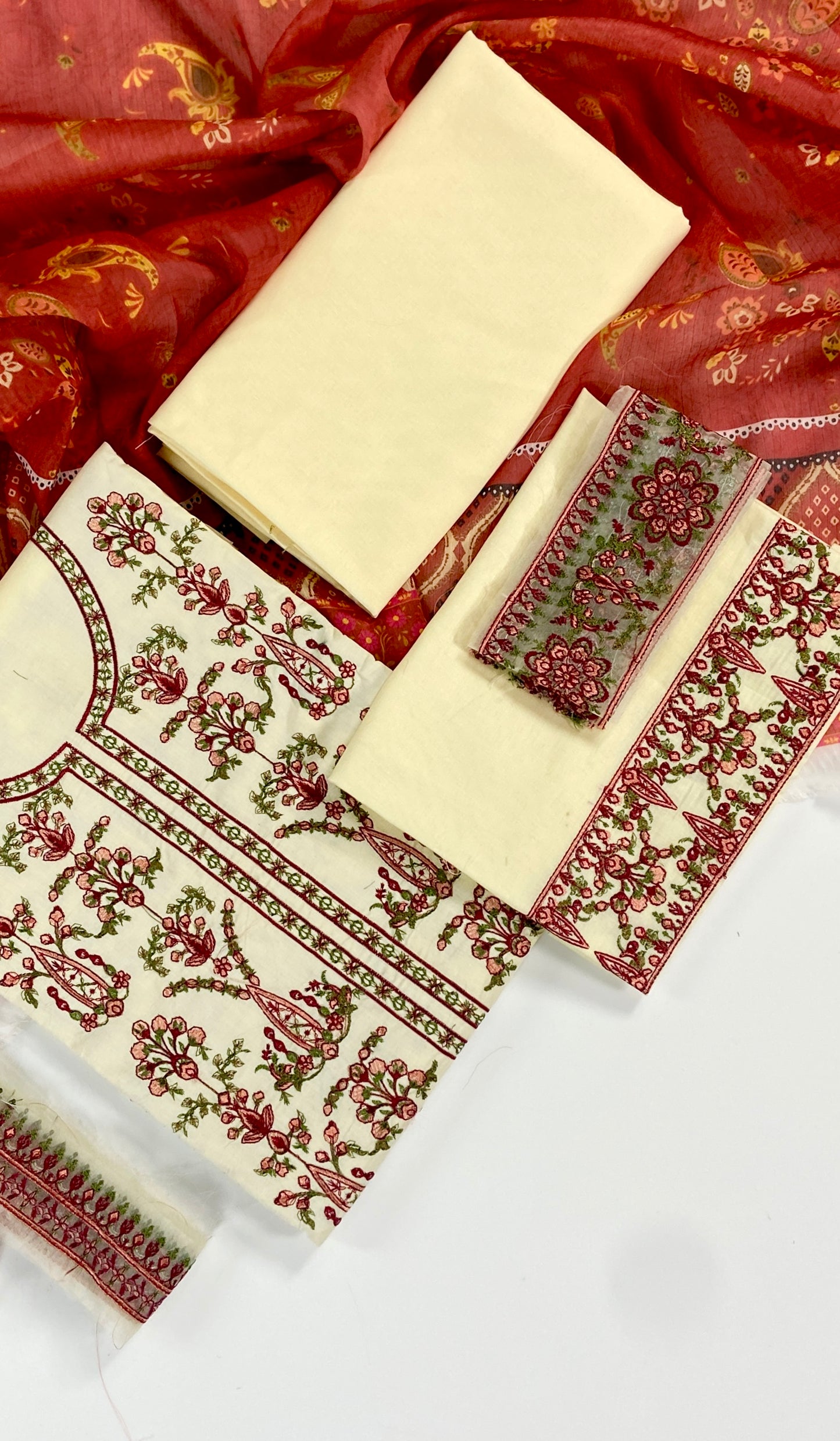 Hussain Rehar Luxury Embroidered Lawn 3PC