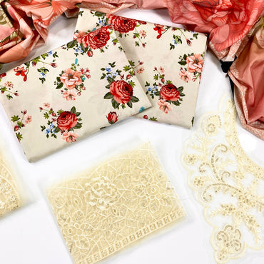 Baroque Printed Linen With Emb Patches 3PC