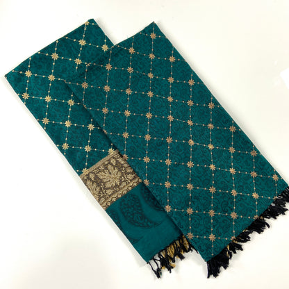 Embroidered Pashmina Jacquard Shawl