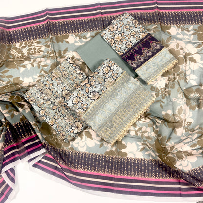 Fantak By Anaya Noor Heavy Emb Lawn 3PC