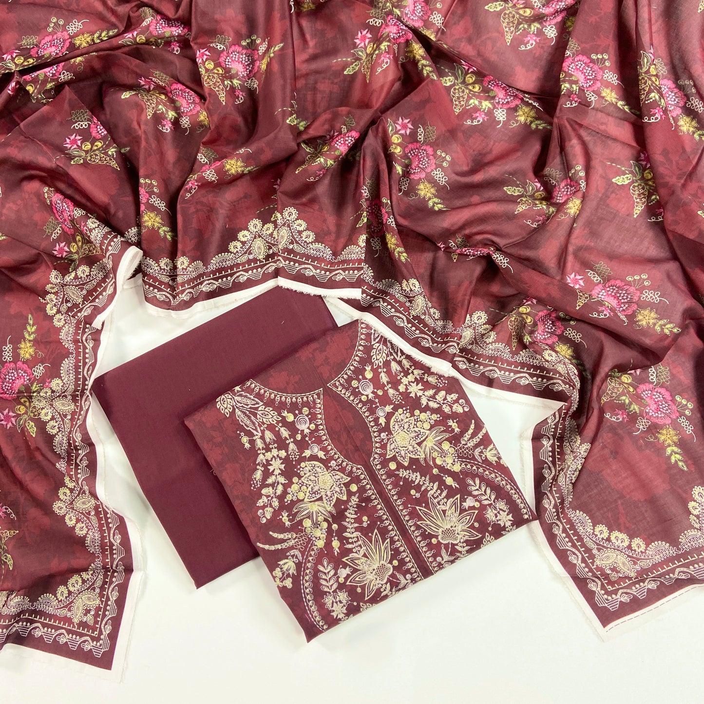 Mashaim Digital Printed Lawn 3PC