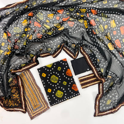 Aneelas Digital Printed Lawn With Emb Patches 3PC