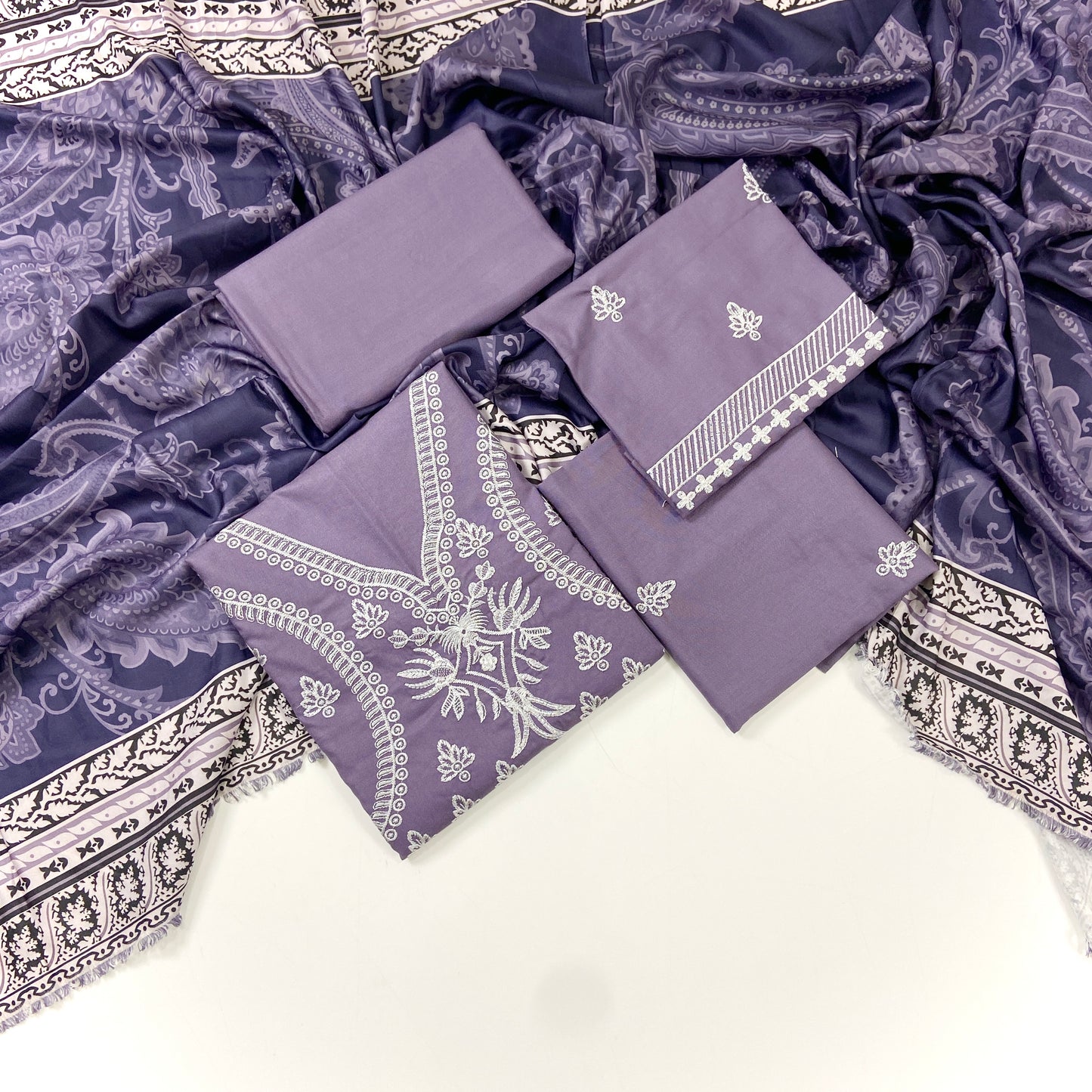 Sobia Nazir Emb Dhanak With Shawl 3-PC