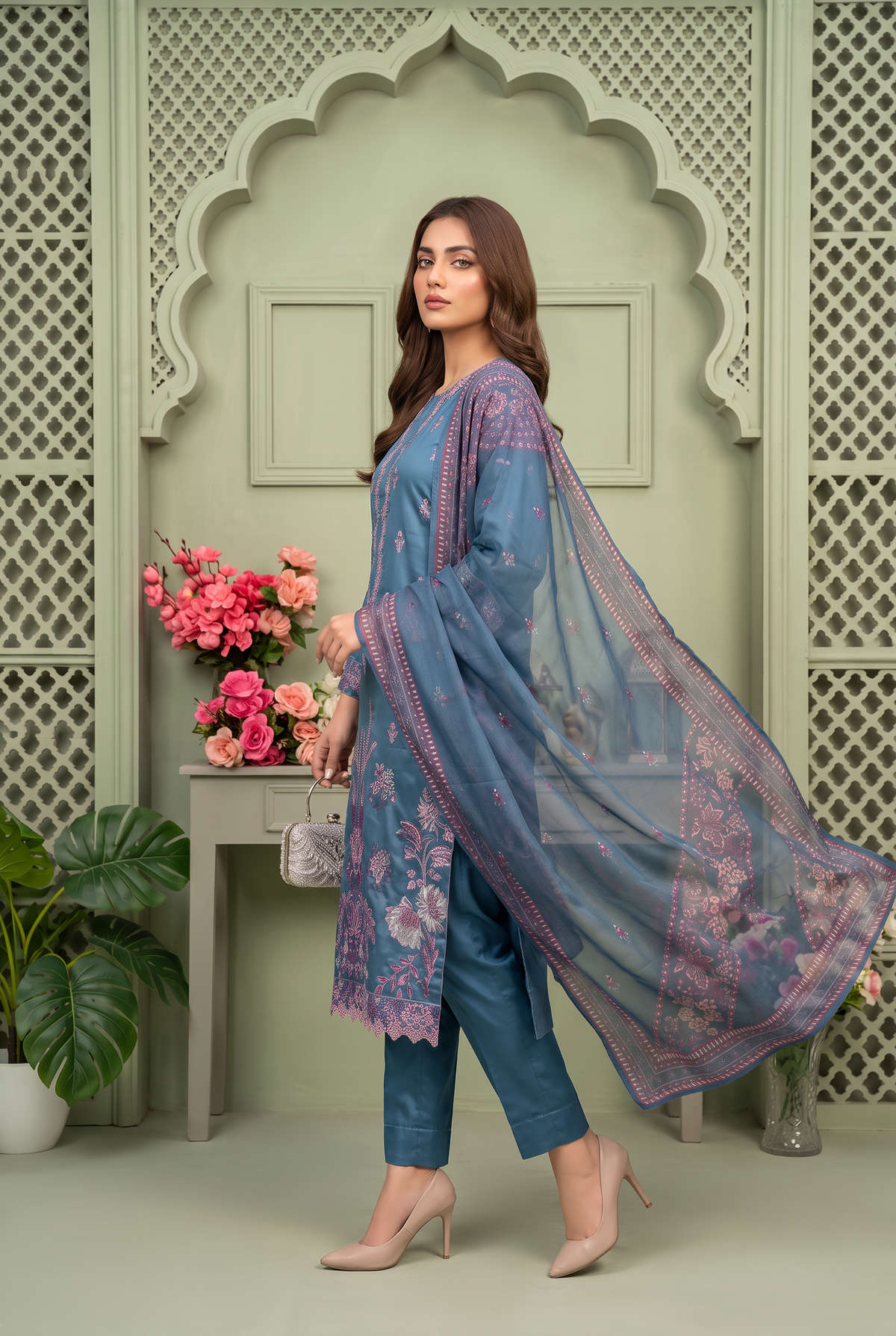 Kehkashan By Anaya Noor Fully Emb Viscose 3PC