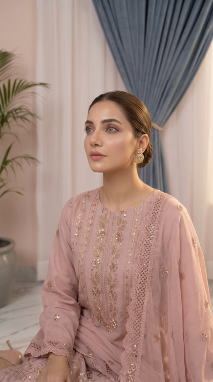 Halima By Anaya Noor Premium Emb Viscose 3PC