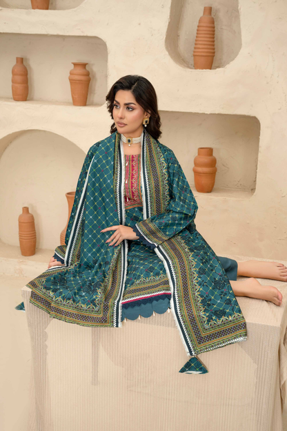 Esha Eshal by Bin Ilyas Premium Printed Viscose 3PC