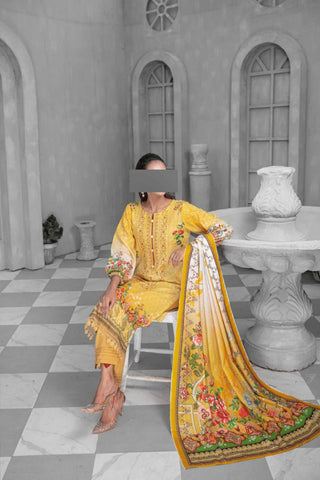 Denara By Anaya Noor Embroidered Slub Khaddar-3PC