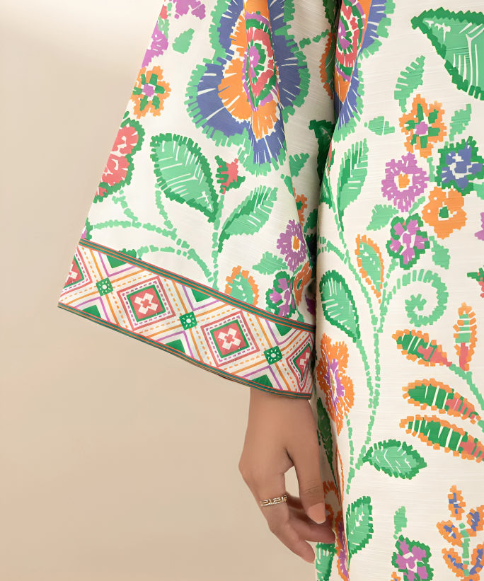 Sapphire Digital Printed Linen 3-PC