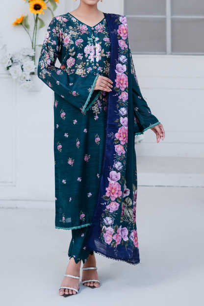 Mawra Essential Printed Khaddar 3PC