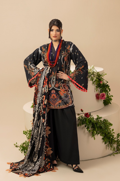 Paltar Printed Slub Linen 3PC