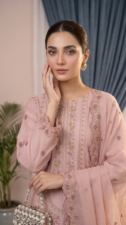 Halima By Anaya Noor Premium Emb Viscose 3PC
