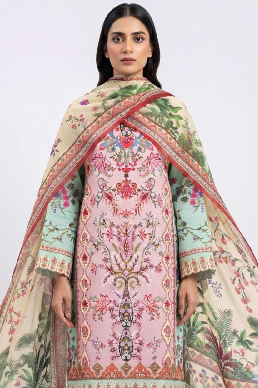 Anaya Digital Printed Linen 3PC