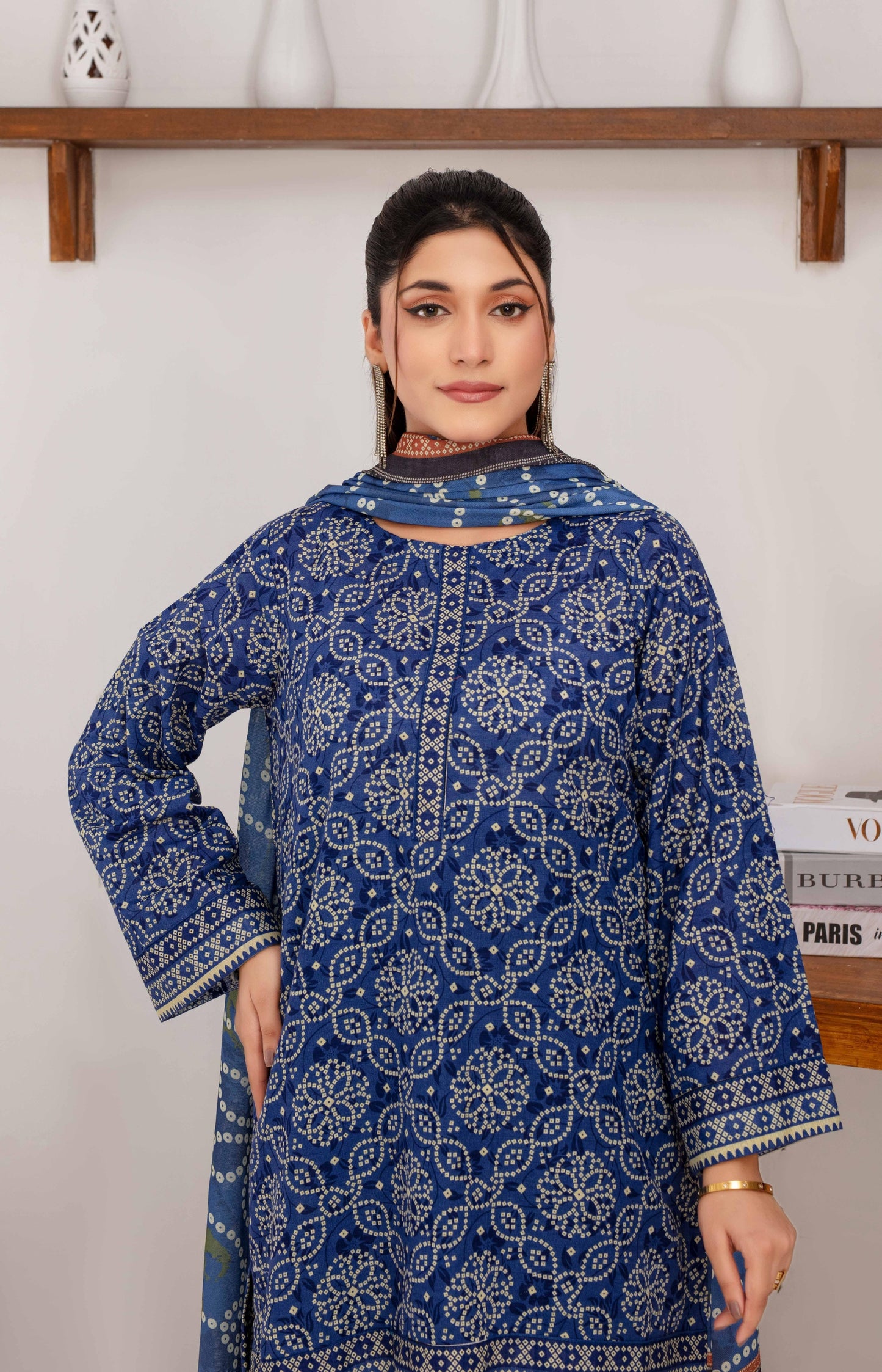 Mehar By Fiza Noor Printed Khaddar 3PC