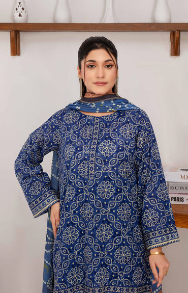 Mehar By Fiza Noor Printed Khaddar 3PC