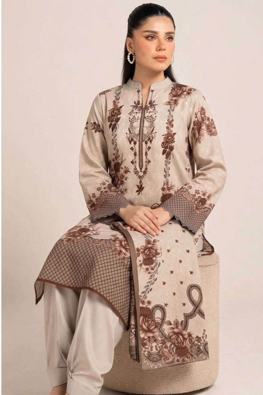 Alkaram Digital Printed Khaddar 3PC