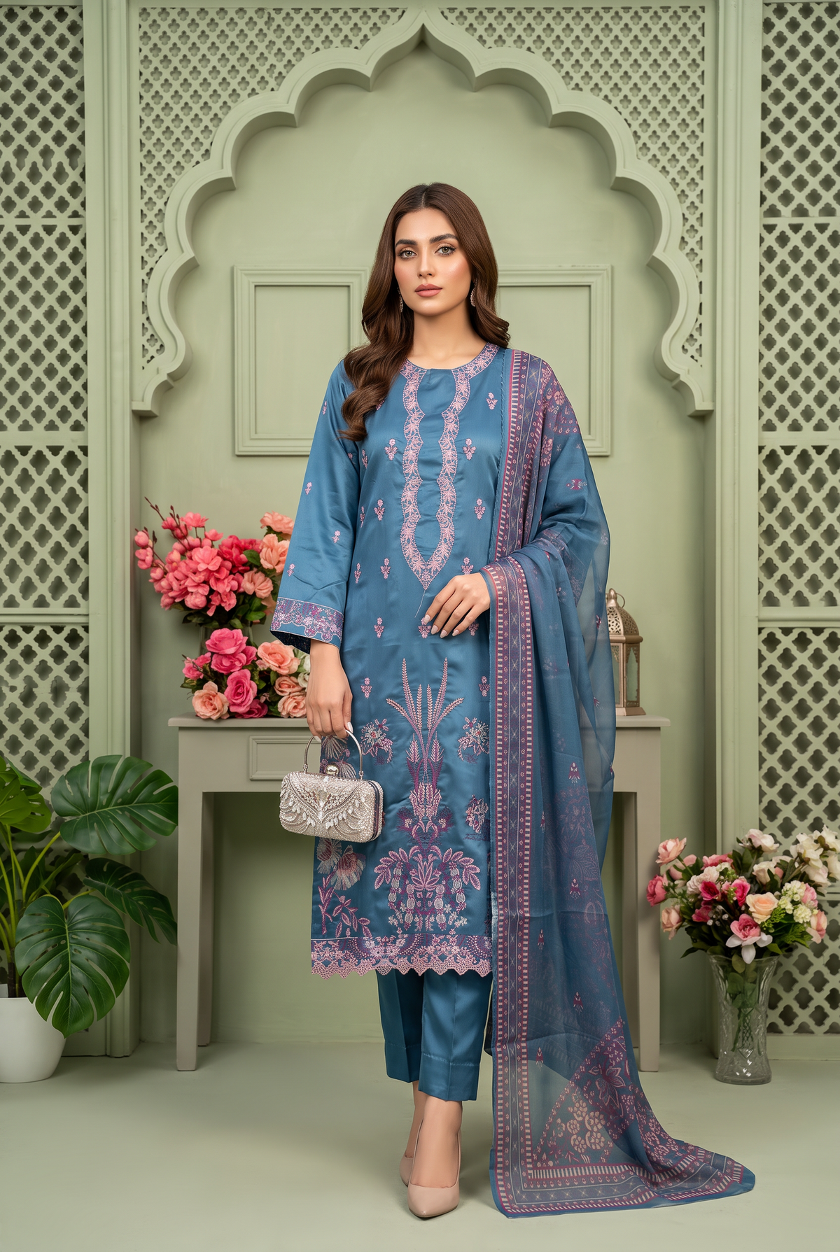 Kehkashan By Anaya Noor Fully Emb Viscose 3PC