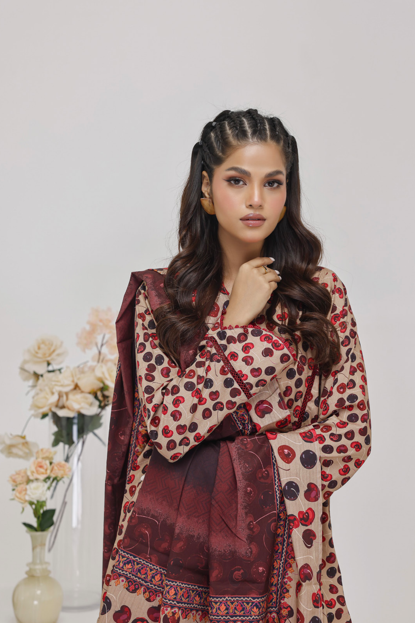 Salina Digital Printed Linen 3PC