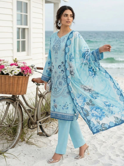 Tahniyat By Anaya Noor Digital Printed & Emb Karandi 3PC