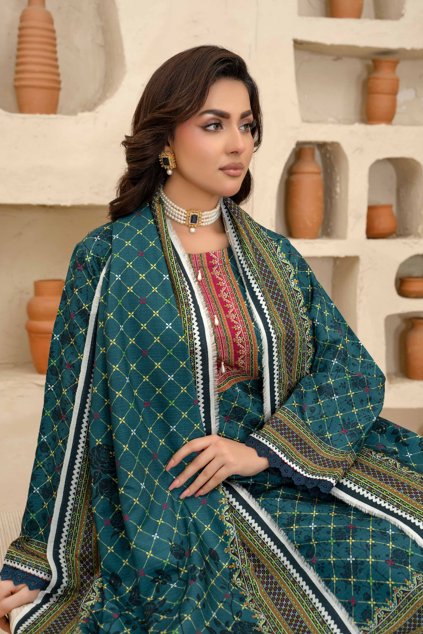 Esha Eshal by Bin Ilyas Premium Printed Viscose 3PC