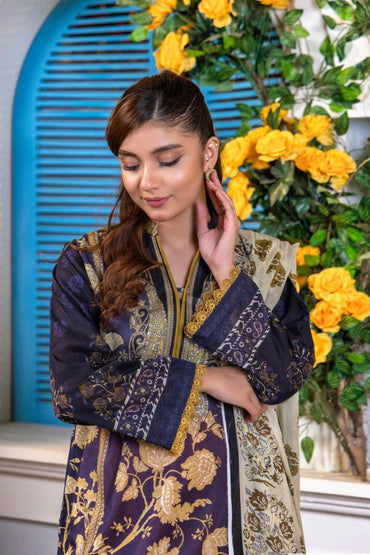 Bahaar By Meeral Premium Digital Printed Lawn 3PC