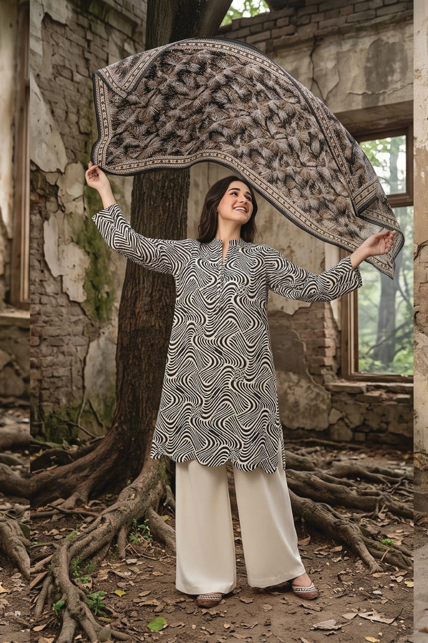 Zesh Digital Printed Khaddar 3PC