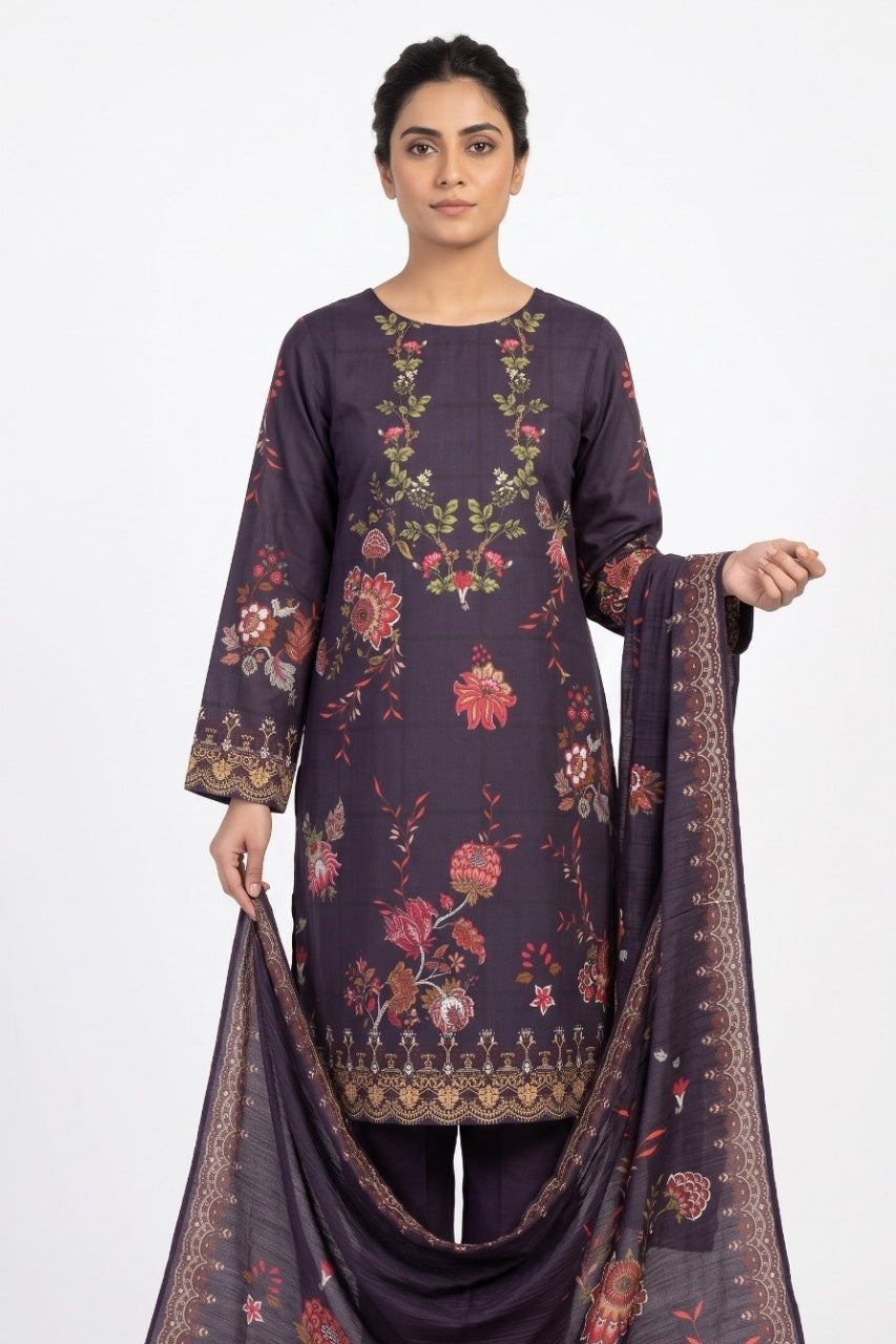 Anaya Digital Printed Cotry Khaddar 3PC