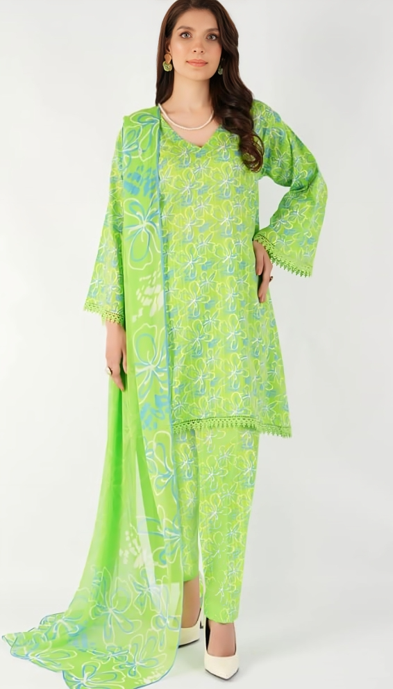 Bareeza Printed Khaddar 3PC