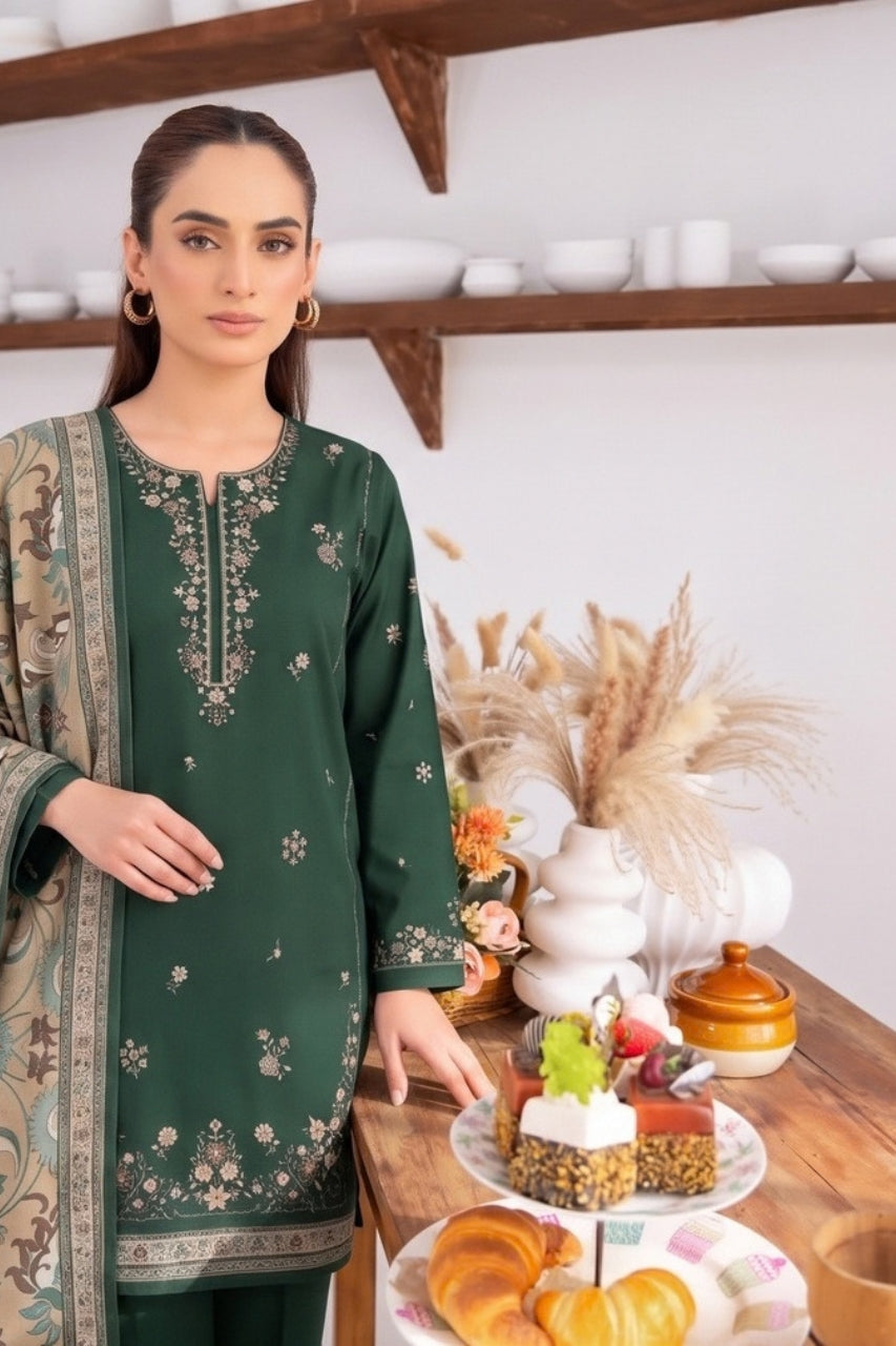 Mannat By Shanaya Digital Printed Stone Linen 3PC
