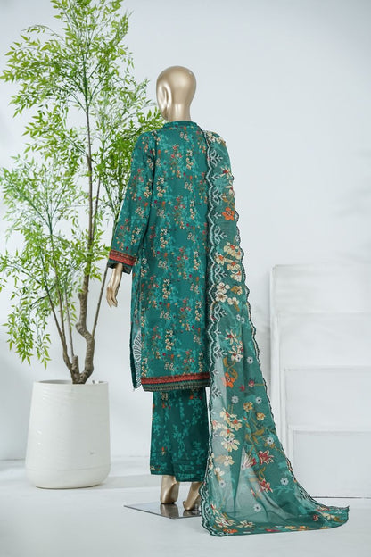 Aifa Printed & Embroidered Lawn 3PC