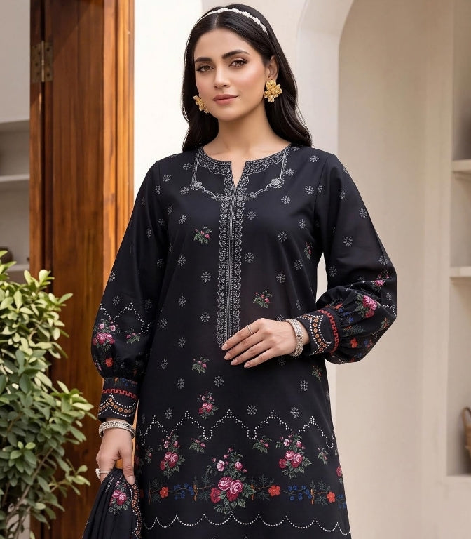 Mashaim Digital Printed Khaddar 3PC