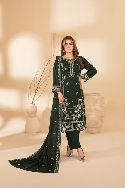 Monae By Tawakkal Luxury Embroidered Dhanak Volume 3PC