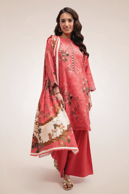 Raqs By Uneq Digital Printed Cotton Viscose 3PC