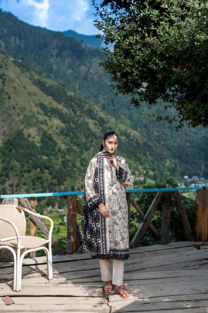 Zesh Airjet Printed Khaddar 3PC