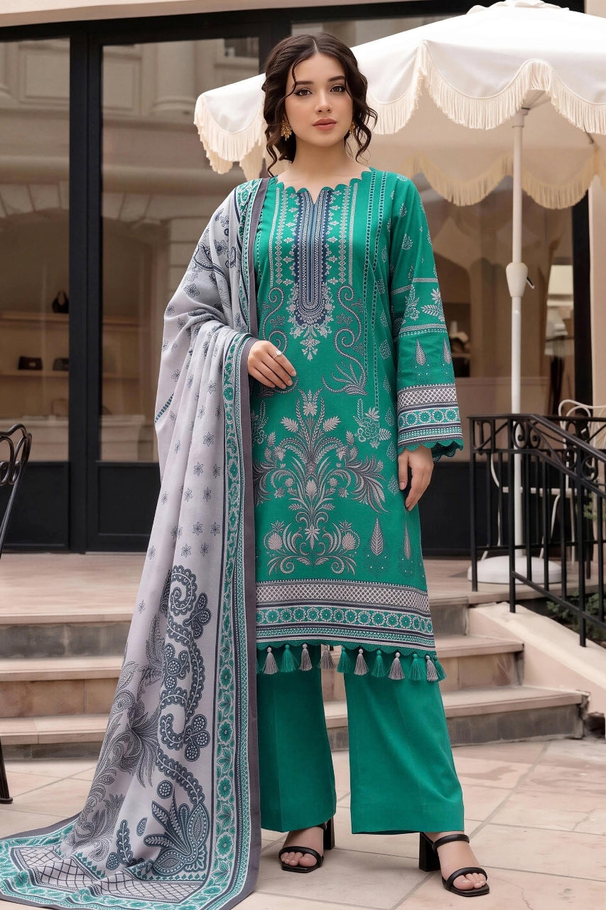 Malhaar Digital Printed Linen 3PC