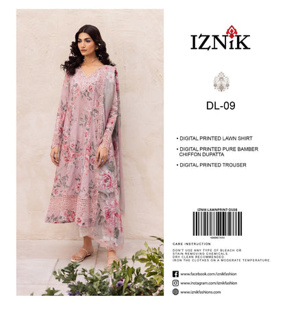Iznik Digital Printed Lawn 3PC