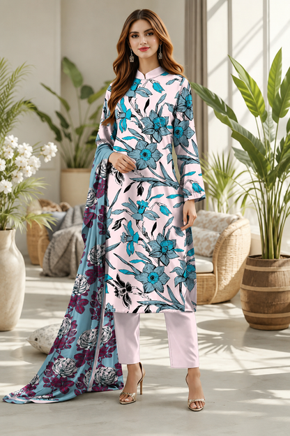 Baroque Digital Printed Lawn 3PC