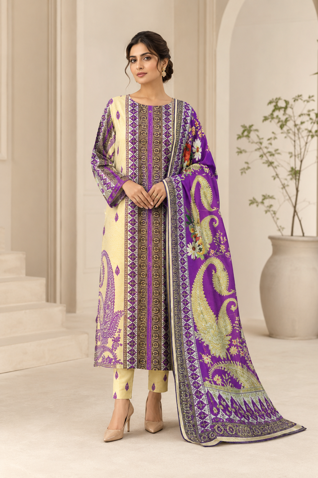 Bareeza Summer Digital Printed Lawn 3PC