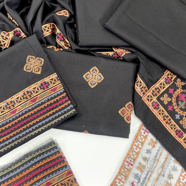 Bareeze Luxury Emb Dhanak Marina 3PC