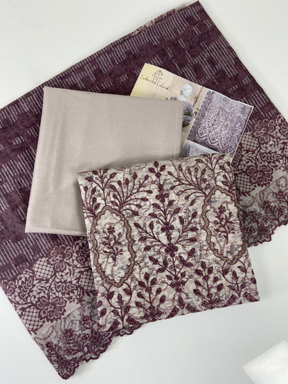 Almeerah Emb Lawn With Cutwork 3-PC