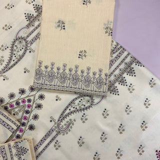 Mahrookh Embroidered Khaddar With Wool Shawl 3-PC