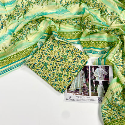 Almeerah Vol-3 Digital Printed Stripe Dora 3PC