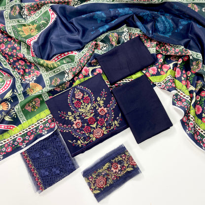 Maria B Luxury Emb Dhanak 3PC