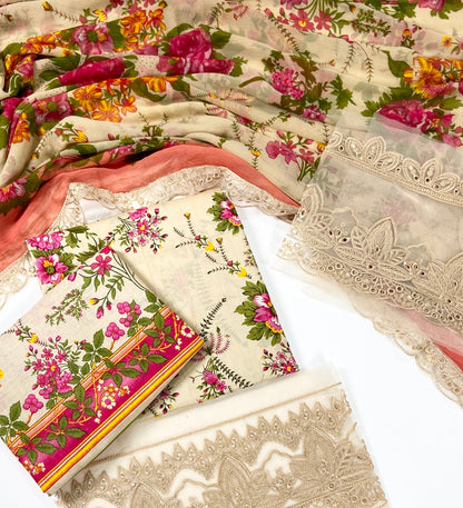 Maria B Emb Luxury Lawn 3PC