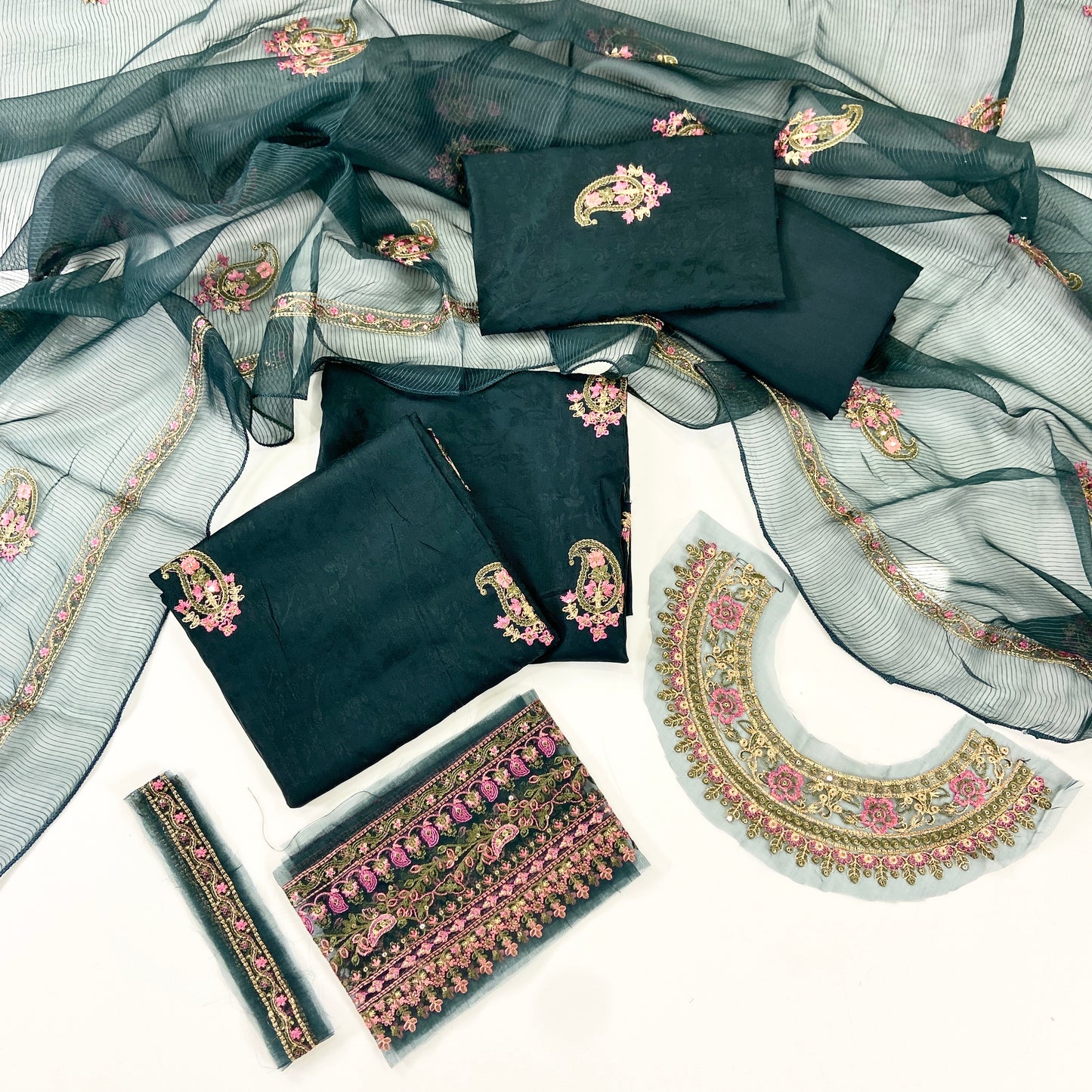 Agha Jaan Viscous Jacquard 3PC