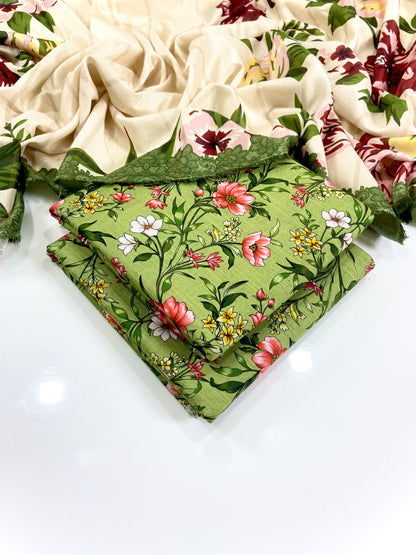 Elegance By Anaya Noor Printed Khaddar 3PC