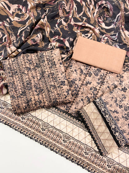 Fantak By Anaya Noor Heavy Emb Lawn 3PC