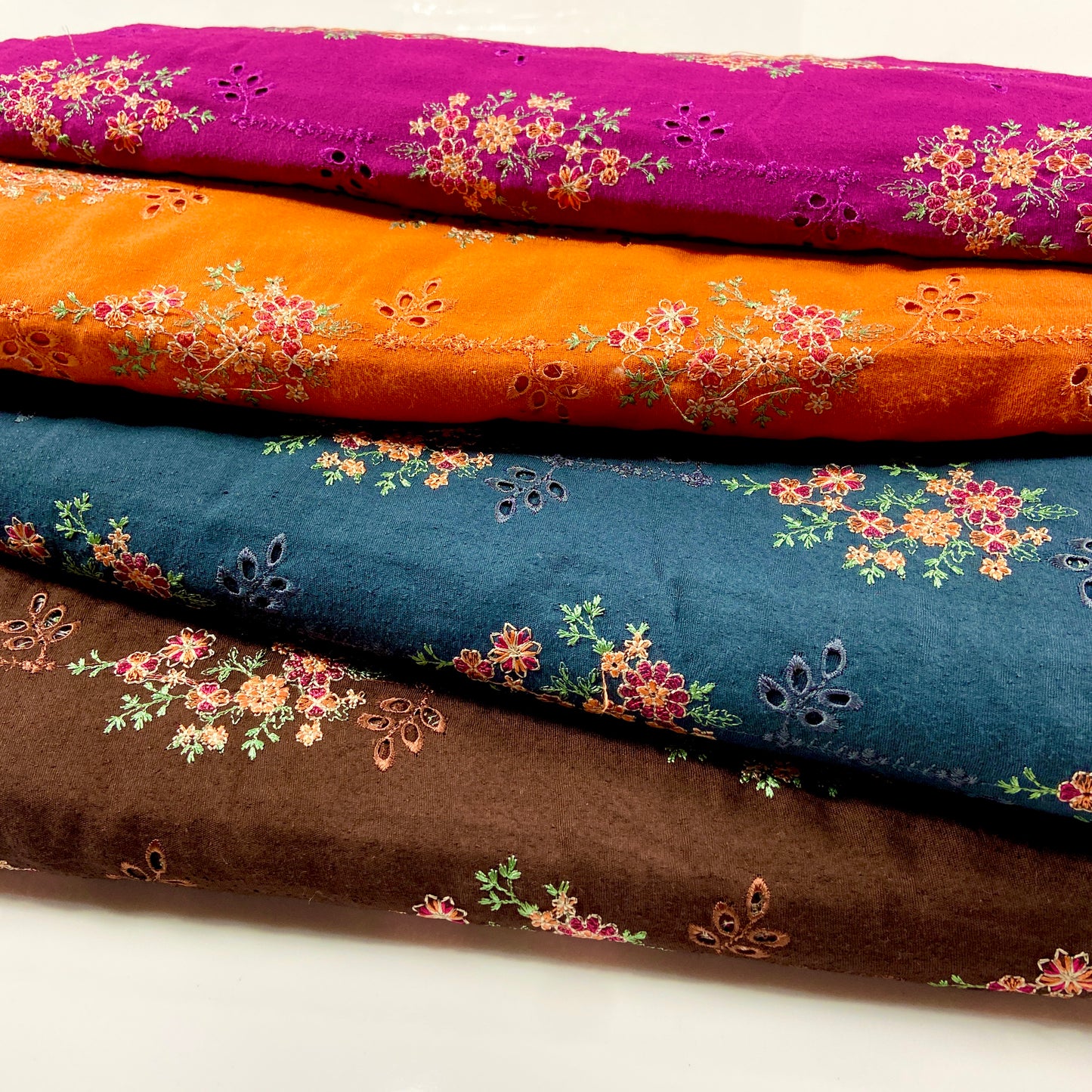 Pack of 4 – Bareeze Style Embroidered Karandi Fabric 2-PC